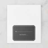 ブラック単エレガント座席表 プレイスカード (外部開封)