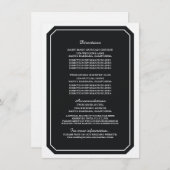 ブラック単エレガント情報カード エンクロージャーカード (正面/裏面)