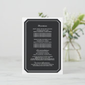 ブラック単エレガント情報カード エンクロージャーカード (スタンド正面)