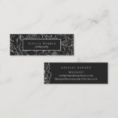 ブラック単フローラ スキニー名刺 (正面/裏面)