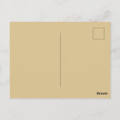 ブラック及び金ゴールド卒業招待状 ポストカード (裏面)