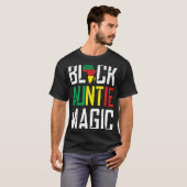 ブラック叔母魔法おばさんゴッドマザーアフリカ起源 Tシャツ (正面フル)