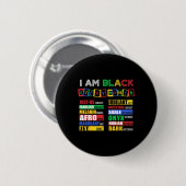 ブラック史月 アフリカ系アメリカ人 缶バッジ (正面&裏面)