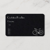 ブラック名刺にシルバールックバイク 名刺 (裏面)