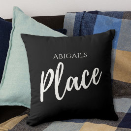 ブラック名前をカスタムする場所 クッション