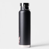 ブラック名前をカスタムする蝶の誕生日プレゼント ウォーターボトル (左面)