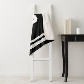 ブラック名前をカスタムする&ナンバースポーツファン シェルパブランケット (インサイチュ)