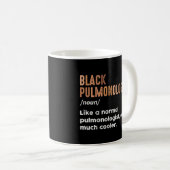 ブラック呼吸器内科医の定義がおかしい 呼吸器系 コーヒーマグカップ (正面右)