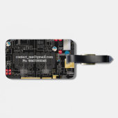 ブラック回路基板 ラゲッジタグ (裏面横)