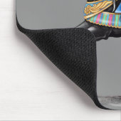 ブラック回転木馬馬 マウスパッド (コーナー)