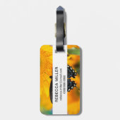 ブラック型枠オブイースタンタイガー ラゲッジタグ (裏面縦)