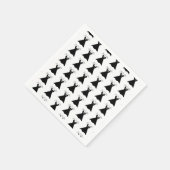 ブラック夕べドレス スタンダードカクテルナプキン (角)