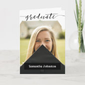 ブラック大学院スクリプトモダンフォト招待状 招待状 (正面)