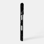 ブラック大理石調iPhoneケース iPhone 16ケース (右側面)
