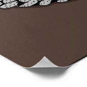 ブラック女性の美学と銀(ジュエリー)グリルツ ポスター (角)