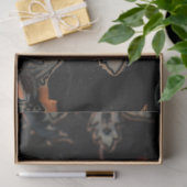 ブラック威厳のあるオレンジバロックのスパイダーイラストレーション 薄葉紙 (ギフト)