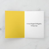 ブラック子猫とイエローデイジー カード (内部)