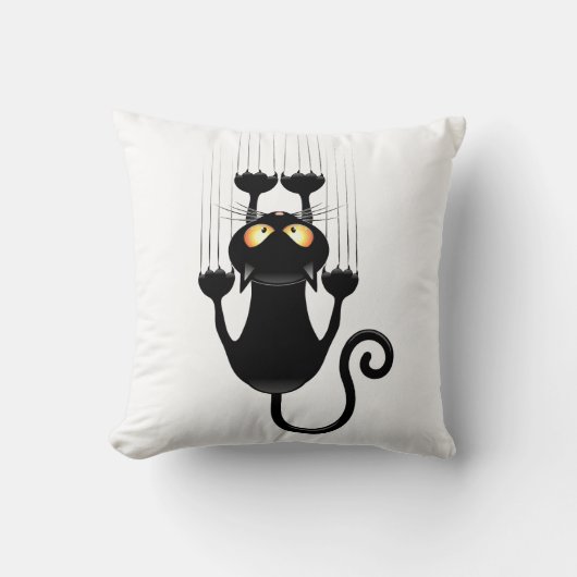 ブラック子猫 クッション (正面)