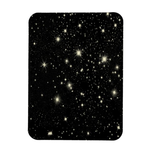 ブラック宇宙スターズ背景ウォールペーパーCUSTOMIZA マグネット (縦)