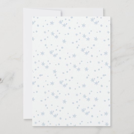 ブラック宇宙ファーストのまわりにトリップサン1st誕生日 招待状 (裏面)