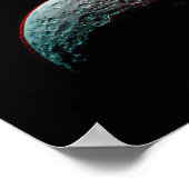 ブラック宇宙。宇宙と太陽のシステム。天文学 ポスター (角)