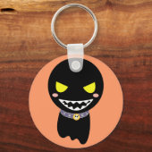 ブラック幽霊 キーホルダー (正面)