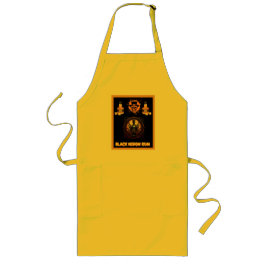 ブラック広告・ウィドウ・ラムに対するメタルのサイン ロングエプロン