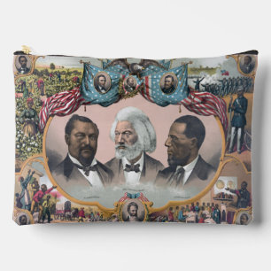 ブラック廃止論者とFr3d3rick Bailey Douglass アクセサリーポーチ