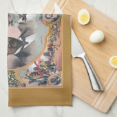 ブラック廃止論者とFr3d3rick Bailey Douglass キッチンタオル (四つ折り)