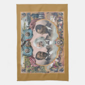 ブラック廃止論者とFr3d3rick Bailey Douglass キッチンタオル (縦)