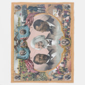 ブラック廃止論者とFr3d3rick Bailey Douglass フリースブランケット (正面)