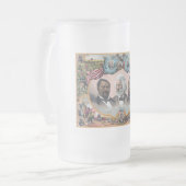 ブラック廃止論者とFr3d3rick Bailey Douglass フロストグラスビールジョッキ (正面左)