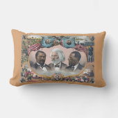 ブラック廃止論者とFr3d3rick Bailey Douglass ランバークッション (正面)