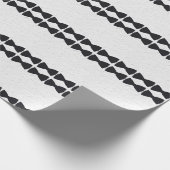 ブラック弓ラッピング紙 ラッピングペーパー (角)