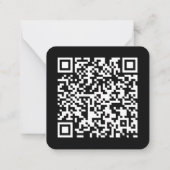 ブラック引っ越しましたあじさいアナウンスメントカード ノートカード (裏面)