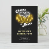 ブラック応援とビアーズドリンク37歳 招待状 (スタンド正面)