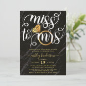 ブラック恋しく思マーブルブライダルシャワー 招待状 (スタンド正面)