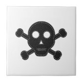 ブラック感じスカル タイル (正面)