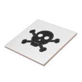 ブラック感じスカル タイル (側面)