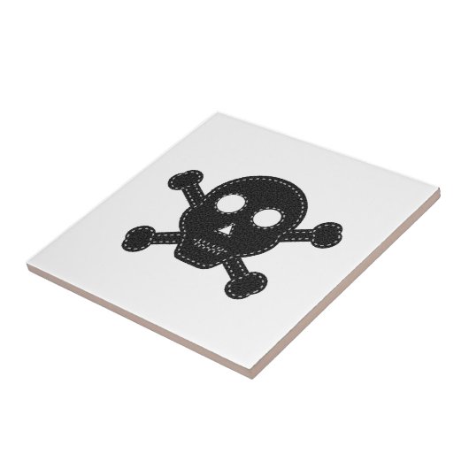 ブラック感じスカル タイル (側面)