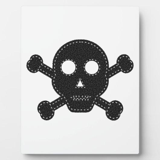 ブラック感じスカル フォトプラーク (正面)
