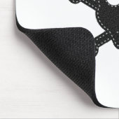 ブラック感じスカル マウスパッド (コーナー)