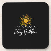 ブラック懸命プラスチックコースタースタイリッシュ- & Durable コースター (正面)