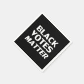 "ブラック投票事項"白黒紙 スタンダードカクテルナプキン (角)