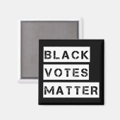 ブラック投票物質ステンシカスタムル色 マグネット (正面/裏面)