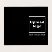 ブラック折り畳み名刺のブランドと製品 名刺 (外部フラット)