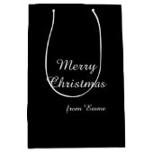 ブラック抱き枕 ミディアムペーパーバッグ (正面)