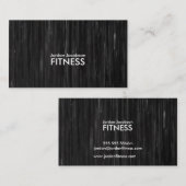 ブラック抽象芸術フィットネス名刺 名刺 (正面/裏面)
