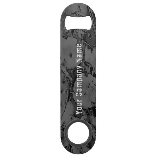 ブラック抽象芸術ボトルオープナー スピード栓抜き (正面)