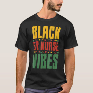 ブラック救急看護師の雰囲気 ブラック歴史月間の救急医療 Tシャツ